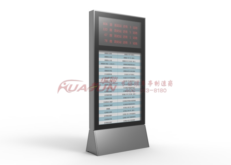 智能电子站牌高亮的液晶显示屏的表现形式