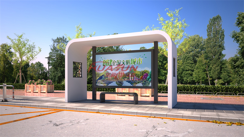 现代候车亭HCT-1261款