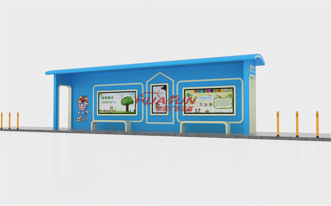 现代候车亭HCT-1273款