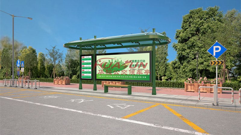 现代候车亭HCT-1291款