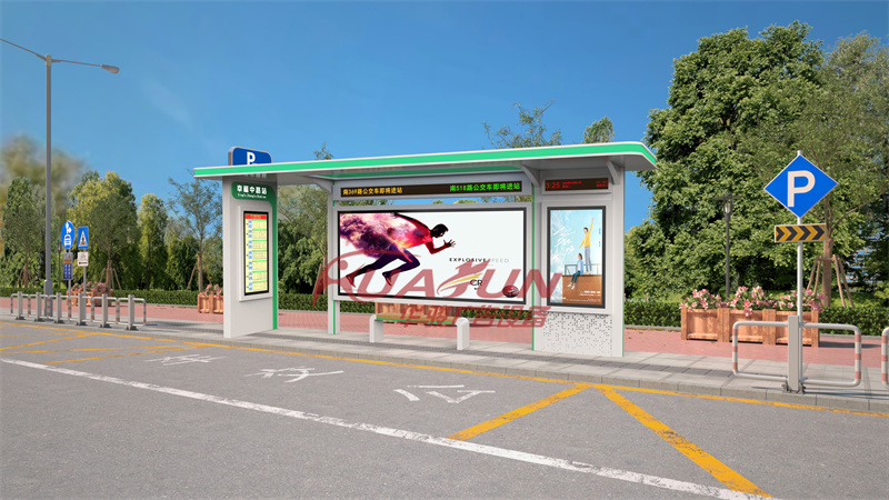 现代候车亭HCT-1303款