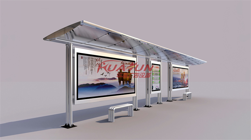 福建厦门第一批不锈钢候车亭发货(图3)