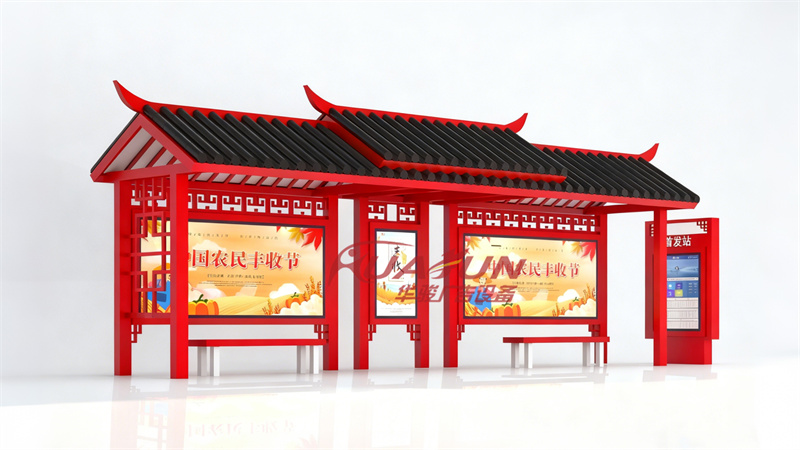 新疆仿古候车亭发货案例(图4)